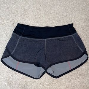 Dark gray/black lululemon shorts